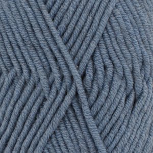 DROPS Big Merino Mix Garn - 50 g - Jeansblau (07) DROPS Big Merino Mix Garn - 50 g - Jeansblau (07)