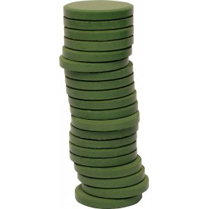 Farbpucks ø 30 mm - dunkelgrün - 20 Stk Farbpucks ø 30 mm - dunkelgrün - 20 Stk