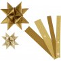 Sternstreifen - Gold - Glitzer, Lack - 6,5+11,5 cm - 40 Streifen