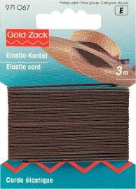 Elastische Kordel 1,5 mm braun 3 m Elastische Kordel 1,5 mm braun 3 m