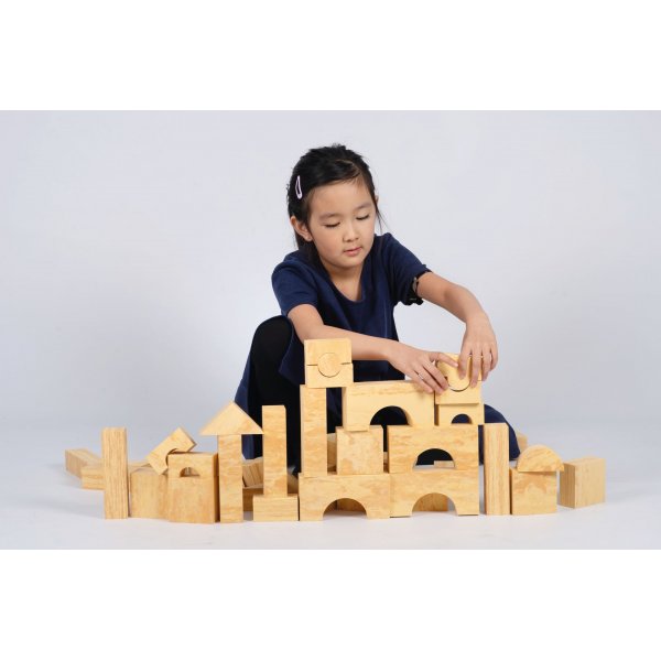 Softblcke holzfarben 56 Stk