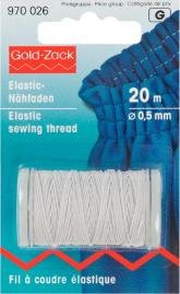 Elastischer Nähfaden 0,5 mm weiß 20 m Elastischer Nähfaden 0,5 mm weiß 20 m