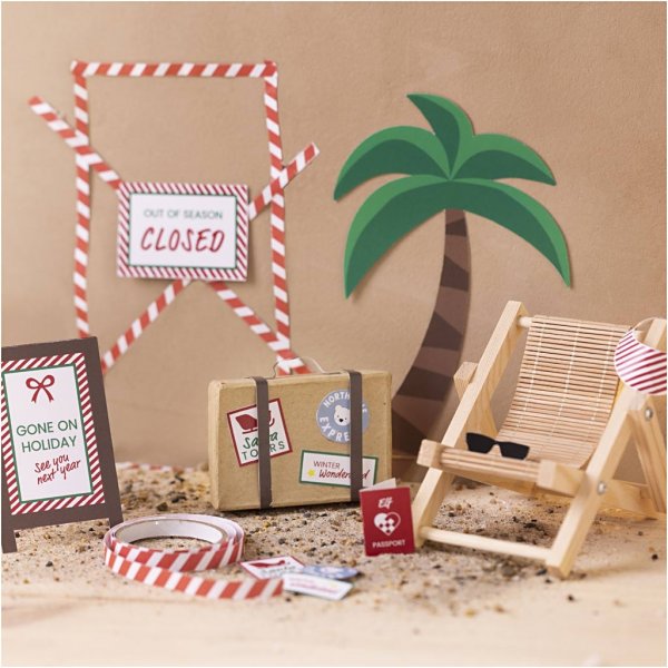 Mini-DIY-Kit Santa's Door - Im Urlaub Mini-DIY-Kit Santa's Door - Im Urlaub