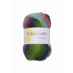 Wikingergarn Nordlys 100g - Grün/Blau/Rosa (935) Wikingergarn Nordlys 100g - Grün/Blau/Rosa (935)