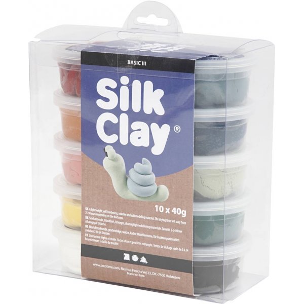 Silk Clay - matte Farben - 10 x 40 g