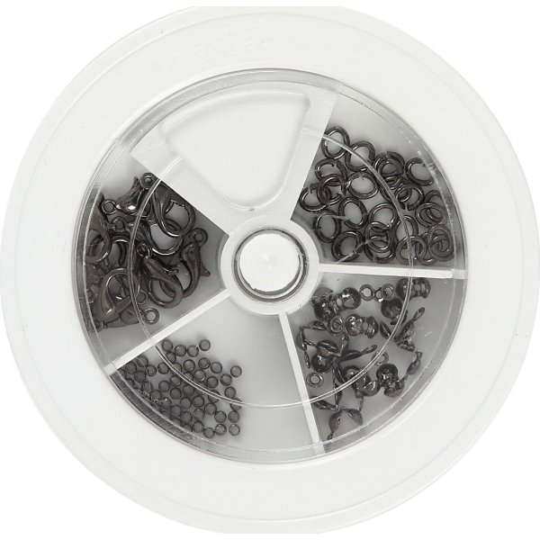 Starter-Set Schmuck - dunkles Metallic-Grau