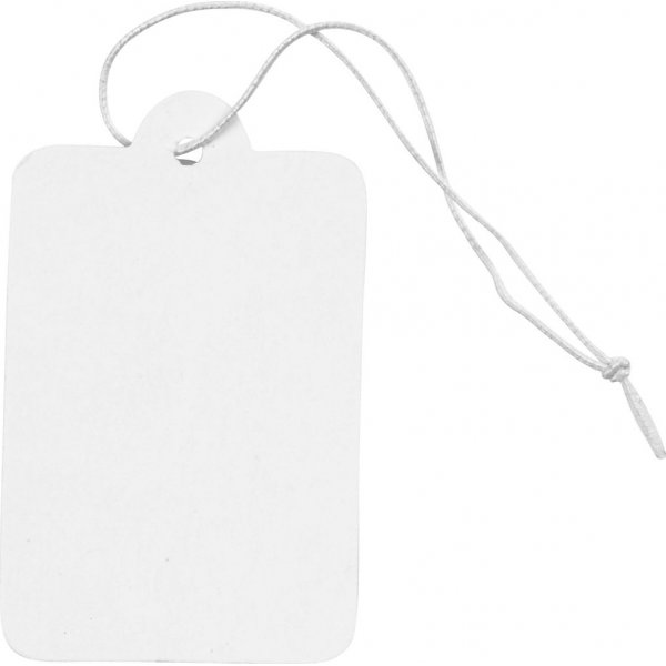 Etiketten aus stabilem Karton - 25 x 40 mm - wei - 100 Stck