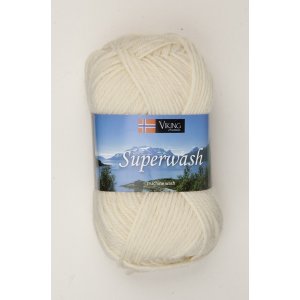 Wikingergarn Superwash 50g - Naturweiß (102) Wikingergarn Superwash 50g - Naturweiß (102)