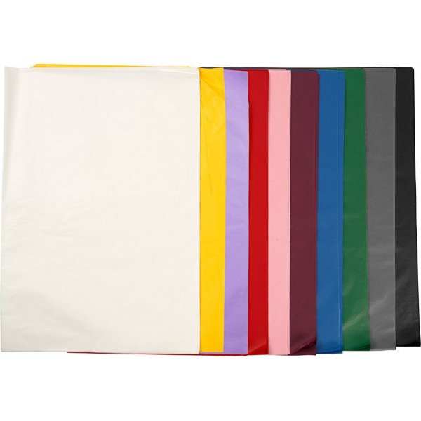 Seidenpapier - 50 x 70 cm - 17 g - 10 x 25 Blatt