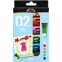 Schulfarbe - Acryl - Komplementrfarben - matt - 6 x 20 ml