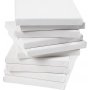 Leinwand - wei - 15 x 15 cm - 80 Stk