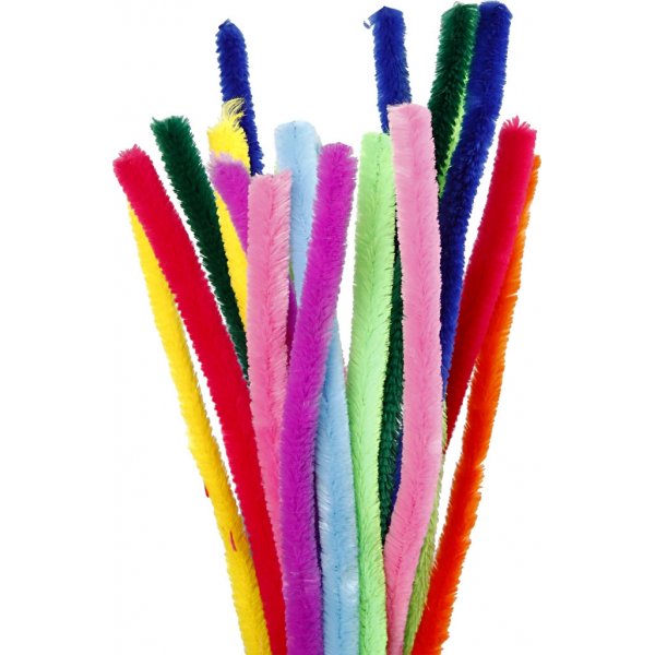 Pfeifenreiniger - 15 mm - gemischte Farben - 200 Stk