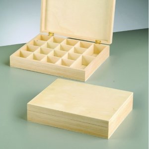 Holzkiste 25 x 20 x 5,5 cm - unbehandelt Holzkiste 25 x 20 x 5,5 cm - unbehandelt