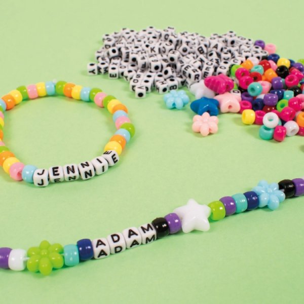 Buchstabenperlen Mini 4,5 x 4,5 mm, 1000 Stk