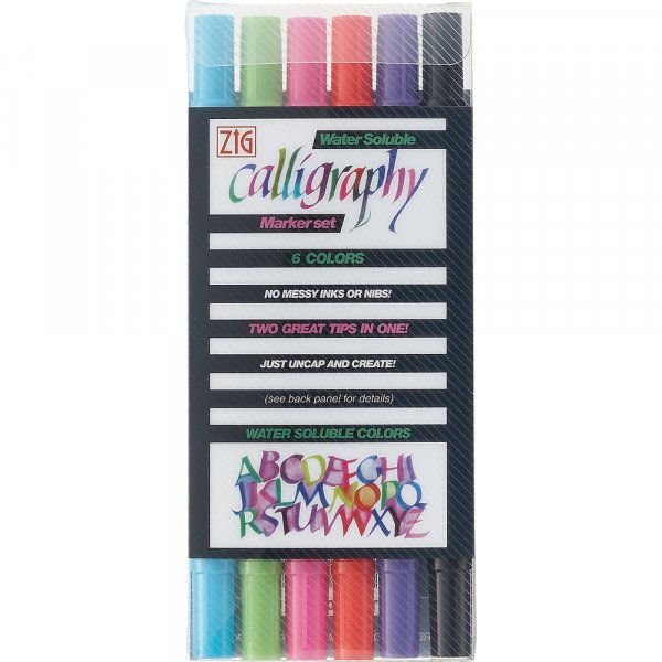 Kalligraphiestift ZIG TC-3100 - 6 Farben