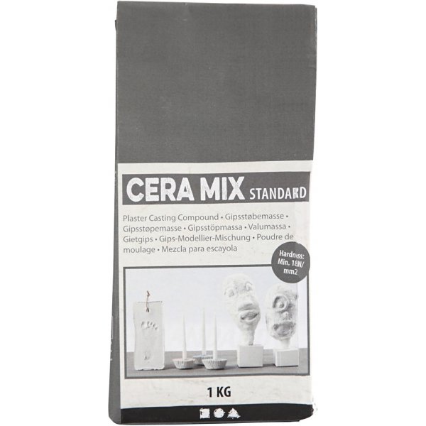 Cera-Mix Standard Modelliergips - hellgrau