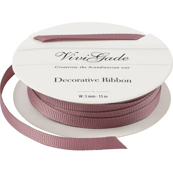 Ripsband - rosa - 15 m