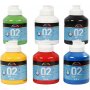 Schulfarbe - Acryl - Grundfarben - matt - 6 x 500 ml