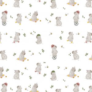 Wachstuch mit Capybara-Motiv Wachstuch mit Capybara-Motiv