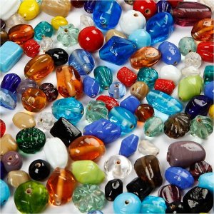 Glasperlenmischung - gemischte Farben - 1000 g Glasperlenmischung - gemischte Farben - 1000 g