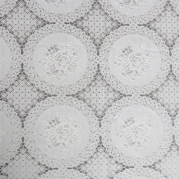 Wachstuch PVC Lace Round - Rosawei