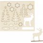 Holzfiguren zum Selbermachen - Wald mit Hirsch