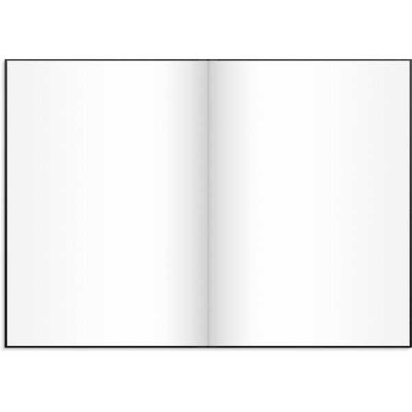 Notizbuch - Schwarz - Unliniertes A4