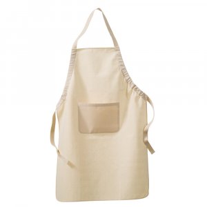 Baumwollschürze mit Tasche 60x90 cm - natur Baumwollschürze mit Tasche 60x90 cm - natur