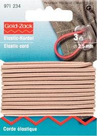 Gummiband 2,5mm beige 3m Gummiband 2,5mm beige 3m