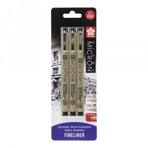 Fineliner Pigma Micron Set - 3 Stifte (05, 08, PN) Fineliner Pigma Micron Set - 3 Stifte (05, 08, PN)