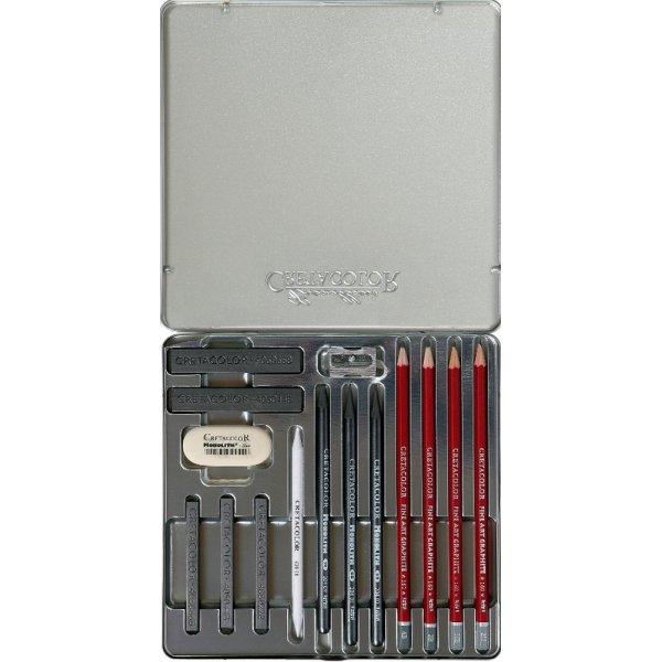 Stiftset Bleistifte Cretacolor Blechdose - 15 Stck