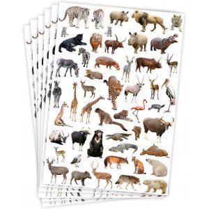 Aufkleber Wildtiere - 300 Stk Aufkleber Wildtiere - 300 Stk