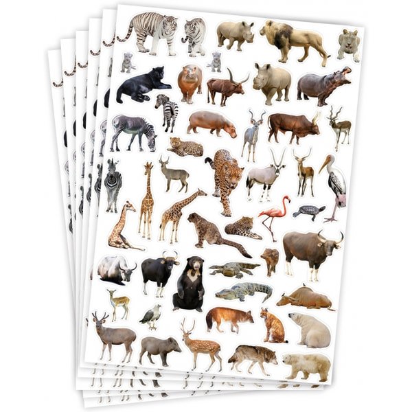 Aufkleber Wildtiere - 300 Stk