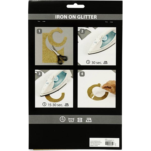 Bgelstoff - Gold - Glitzer - A5