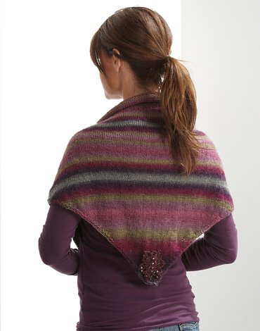 Strickanleitung - Gestrickter Schal mit gehkelten Sternen