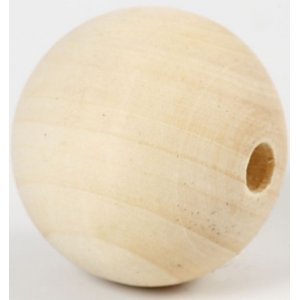 Holzperlen - Ø40 mm - 6 Stk Holzperlen - Ø40 mm - 6 Stk