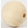Holzperlen - 40 mm - 6 Stk