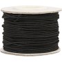 Elastische Kordel 1 mm - Schwarz - 25 m