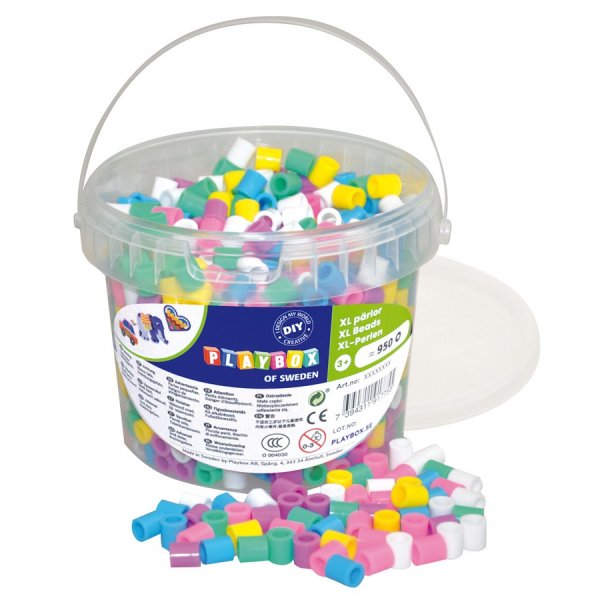 XL-Perlen 950 Stck Pastell
