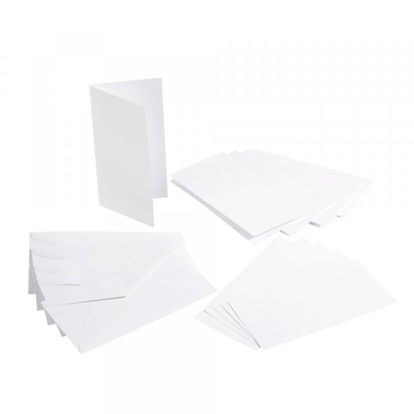 Doppelkarte 220g - 10,5x21 cm - 5er-Pack
