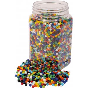 Kongoperlen aus Glas - 4 mm - 500 g Kongoperlen aus Glas - 4 mm - 500 g