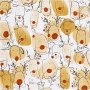 Geschenkpapier - Beige - Rot - Rentier - 100 m