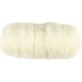 Kardierte Wolle - wei - 100 g