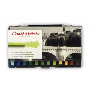 Pastellkreiden "Carre Landskap" Conté á Paris - 12 Buntstifte Pastellkreiden "Carre Landskap" Conté á Paris - 12 Buntstifte