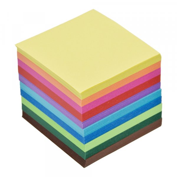 Faltbltter - Tangrami 10 Farben - 5x5 cm / 500 Blatt