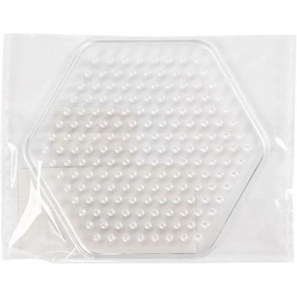 Perlenteller - Klar - Sechseckig - 1 Stk