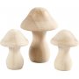 Schwmme aus gedrechseltem Holz - 3 Stk