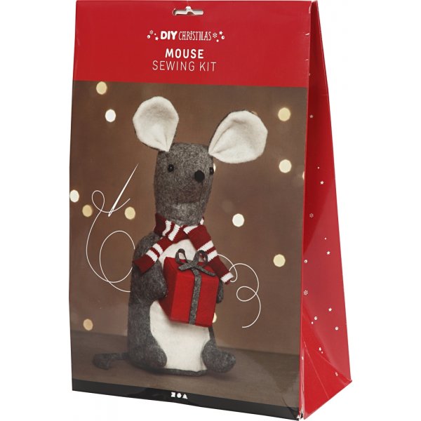 Bastelset - Weihnachtsmaus