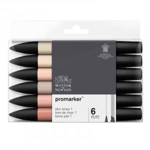 ProMarker W&N - Hauttöne, 6 Stifte ProMarker W&N - Hauttöne, 6 Stifte