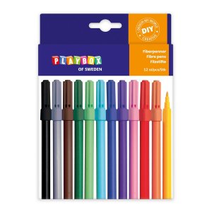 Faserstift 12 Stück schmal Faserstift 12 Stück schmal